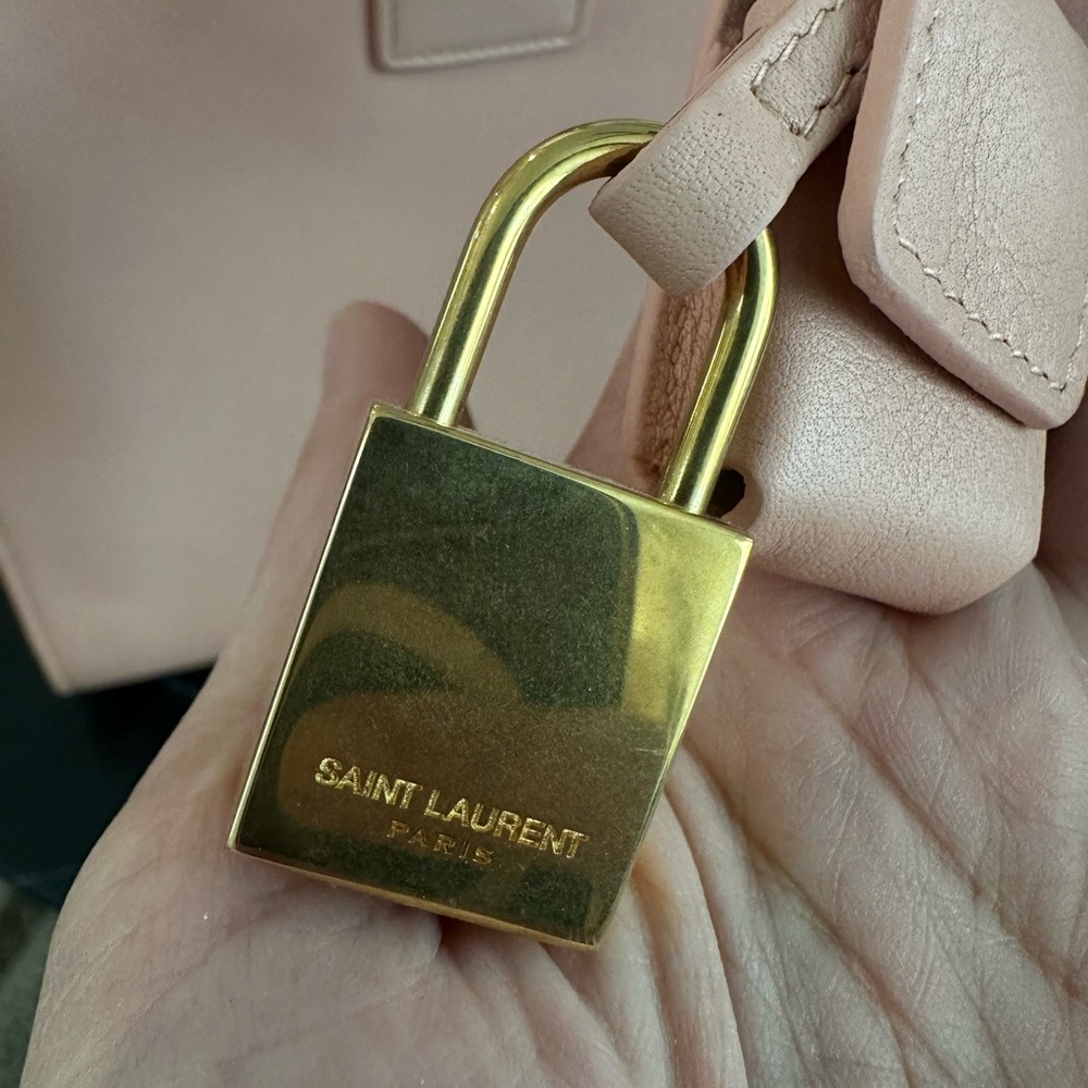 Saint Laurent small Pink Sac De Jour Bag - Picture 12 of 13